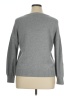 Ann Taylor LOFT Outlet 100% Cotton Hearts Gray Pullover Sweater Size XL - photo 2