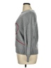 Ann Taylor LOFT Outlet 100% Cotton Hearts Gray Pullover Sweater Size XL - photo 5