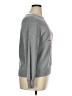 Ann Taylor LOFT Outlet 100% Cotton Hearts Gray Pullover Sweater Size XL - photo 4