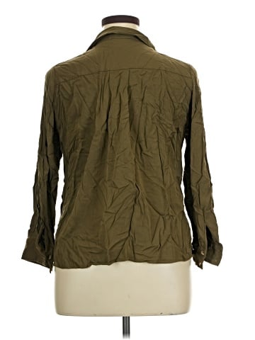 Rose + Olive 3/4 Sleeve Button-Down Shirt (view 2)