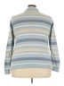 Liz Claiborne 100% Cotton Stripes Blue Pullover Sweater Size 3X - photo 2