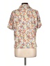 Cathy Daniels Floral Ivory Short Sleeve Blouse Size L - photo 2