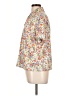 Cathy Daniels Floral Ivory Short Sleeve Blouse Size L - photo 5