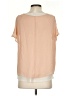 Kohl's 100% Polyester Tan Short Sleeve Top Size XS - photo 2