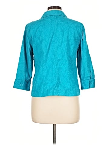 Christopher & Banks 3/4 Sleeve Button-Down Shirt (view 2)
