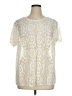 Torrid Ivory Short Sleeve Blouse Size 1X Plus (1) - photo 1