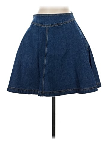 Pilcro and the Letterpress Denim Skirt (view 1)