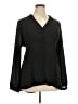 Torrid 100% Polyester Black Long Sleeve Blouse Size 1X Plus (1) - photo 1