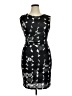 Phase Eight Graphic Black Cocktail Dress Size 16 - photo 1