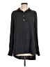 Left Coast by Dolan 100% Polyester Blue Black Long Sleeve Blouse Size M - photo 1