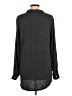 Left Coast by Dolan 100% Polyester Blue Black Long Sleeve Blouse Size M - photo 2