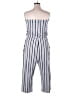 J for Justify Stripes Gray Jumpsuit Size 3X - photo 2
