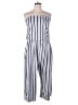 J for Justify Stripes Gray Jumpsuit Size 3X - photo 1