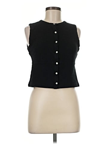 Madewell Split-Crewneck Cardigan Tank (view 1)