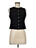 Madewell Black Sleeveless Button-Down Shirt Size M - photo 1
