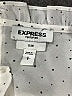 Express 100% Polyester Polka Dots Ivory Long Sleeve Blouse Size L - photo 7
