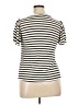 Green Envelope Stripes Ivory Short Sleeve T-Shirt Size XL - photo 2