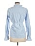 GU 100% Polyester Blue Long Sleeve Blouse Size M - photo 2