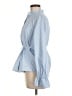 GU 100% Polyester Blue Long Sleeve Blouse Size M - photo 5