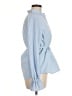 GU 100% Polyester Blue Long Sleeve Blouse Size M - photo 4