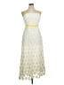 Boston Proper 100% Polyester Polka Dots Yellow Casual Dress Size 14 - photo 1