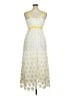 Boston Proper 100% Polyester Polka Dots Yellow Casual Dress Size 14 - photo 2