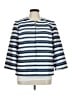 Kasper Stripes Blue Blazer Size 1X - photo 1