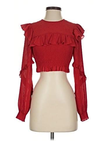 Blue Life Long Sleeve Blouse (view 1)