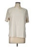 Appleseeds Solid Ivory Short Sleeve T-Shirt Size L - photo 1