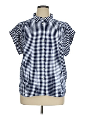 Ann Taylor LOFT Short Sleeve Button-Down Shirt (view 1)