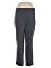 Alfred Dunner Solid Gray Casual Pants Size 14 - photo 1