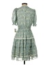 Taylor 100% Polyester Paisley Teal Casual Dress Size 4 - photo 2
