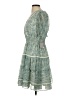 Taylor 100% Polyester Paisley Teal Casual Dress Size 4 - photo 5