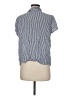 Splendid 100% Rayon Stripes Blue Short Sleeve Blouse Size M - photo 2