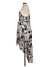 Free People Graphic Silver Cocktail Dress Size XL (estimated) - photo 5