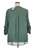 Torrid 100% Polyester Green 3/4 Sleeve Blouse Size 3X Plus (3) - photo 2