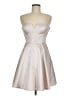 Aidan Mattox Metallic Silver Cocktail Dress Size 6 - photo 1