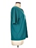 Tahari Teal Short Sleeve Blouse Size L - photo 4