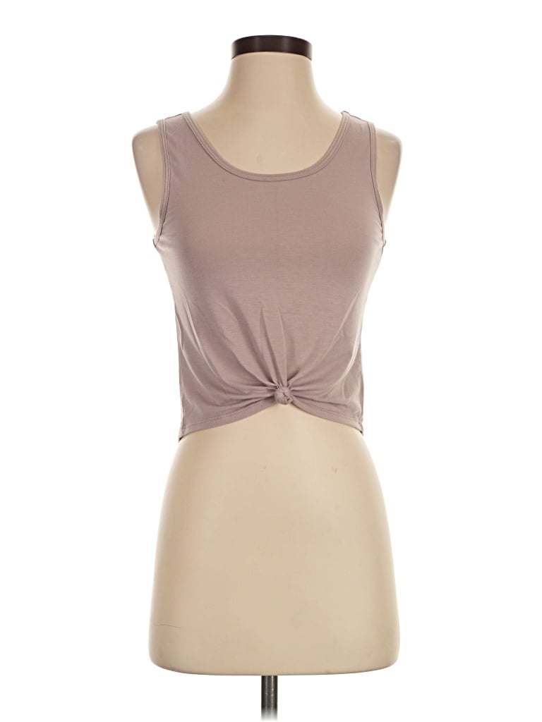 Pre-owned Unbranded Sleeveless T-shirt In Tan