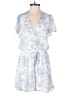 Mi ami 100% Polyester Blue White Casual Dress Size S - photo 1