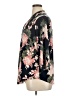 JM Collection Floral Black 3/4 Sleeve Blouse Size 1X - photo 5