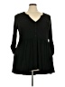 Torrid Black 3/4 Sleeve Blouse Size 3X Plus (3) - photo 1