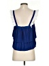 Koch 100% Polyester Blue Sleeveless Blouse Size M - photo 2