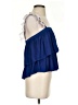 Koch 100% Polyester Blue Sleeveless Blouse Size M - photo 4