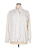 Ann Taylor 100% Polyester Polka Dots Ivory Long Sleeve Blouse Size XL - photo 1