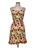 Nine West 100% Rayon Print Orange Cocktail Dress Size M - photo 1