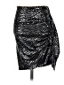 IRO Metallic Silver Casual Skirt Size EU (FR) 34 / US 2 - photo 1