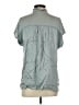 XCVI Green Gray Short Sleeve Blouse Size S - photo 2