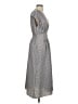 Max Studio Print Gray Casual Dress Size S - photo 4