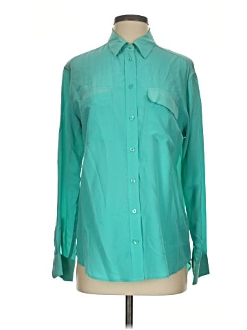 Equipment Long Sleeve Silk Top (view 1)